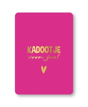Handgeschreven kaartje