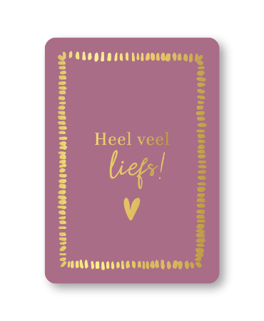 Handgeschreven kaartje