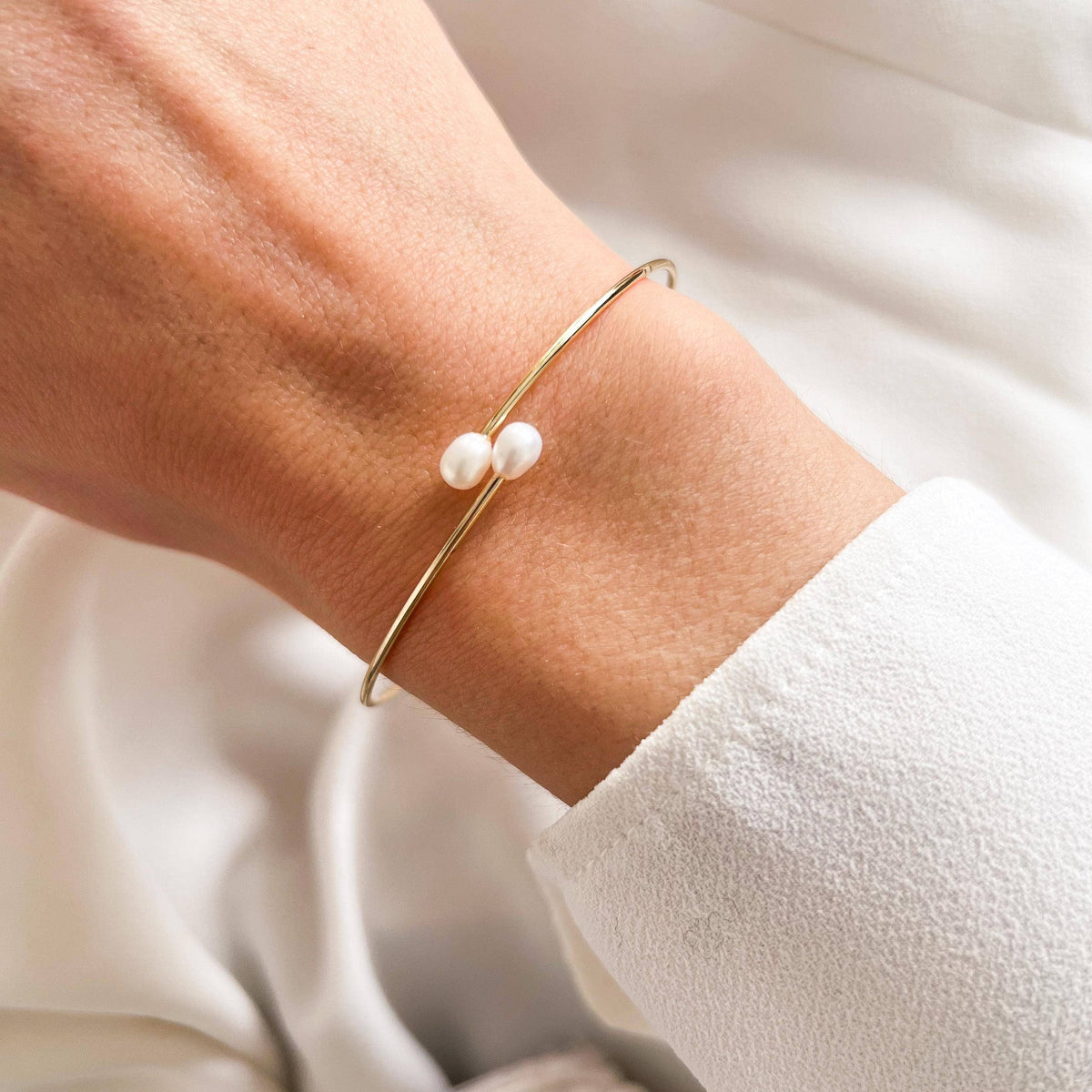 Gouden fijne armband
