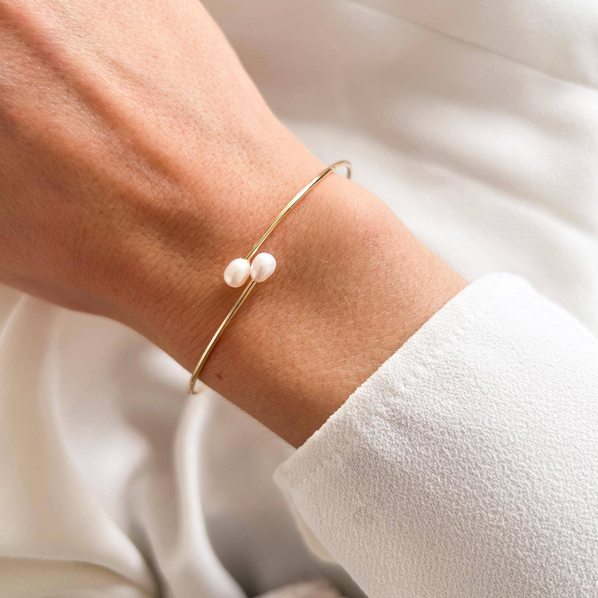 Gouden fijne armband