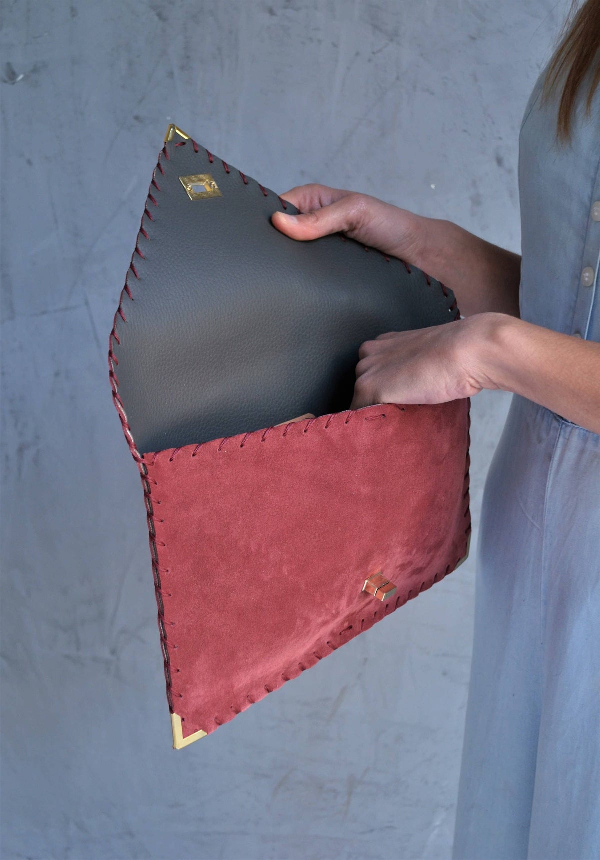 Clutch oudroze | ANA KOUTSI