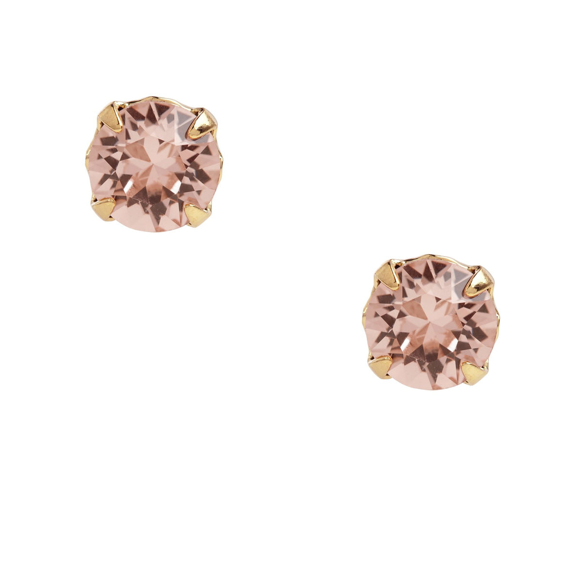 Licht perzikkleurige oorstekers