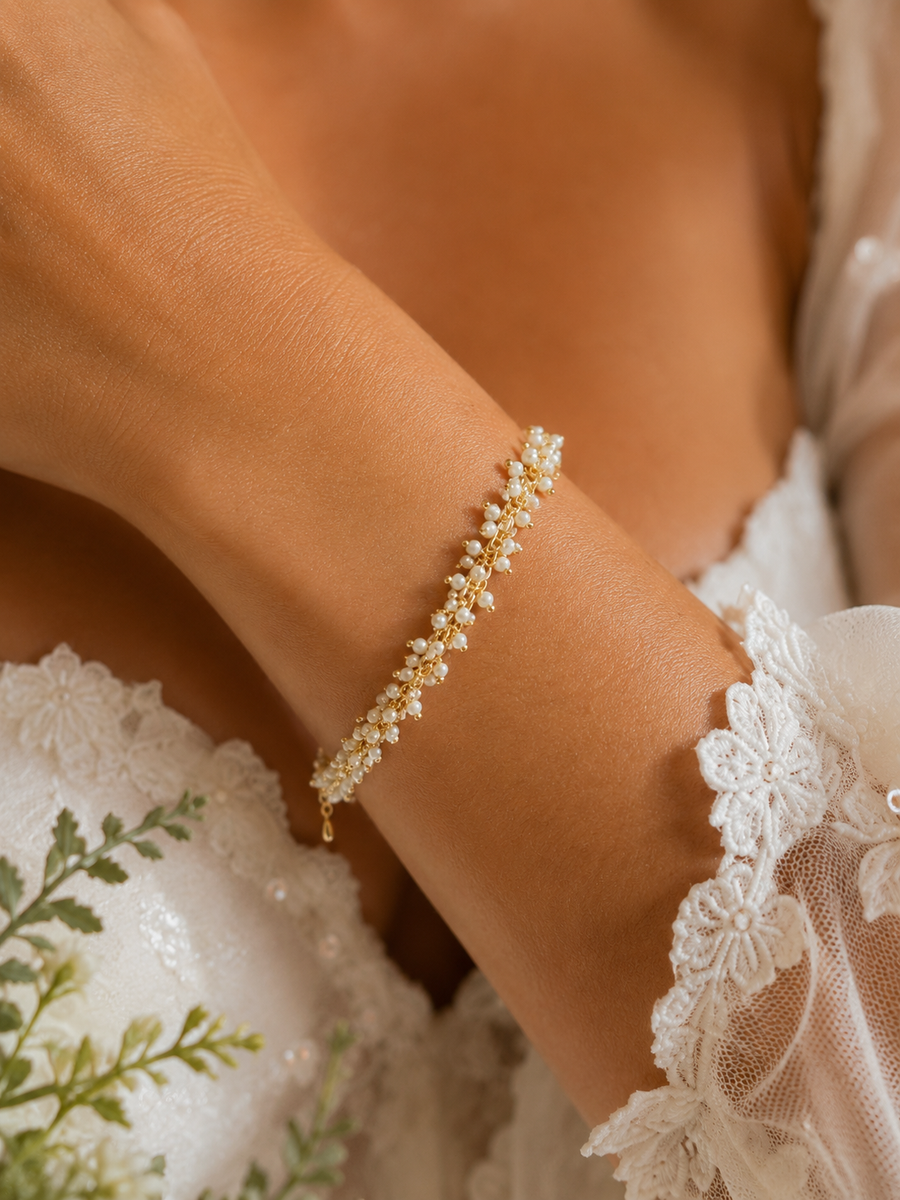 Armband met zoetwaterparels